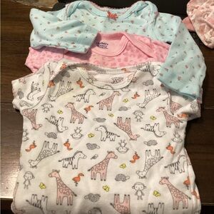 Carter's Pink and Blue Bodysuits Soft One Pieces